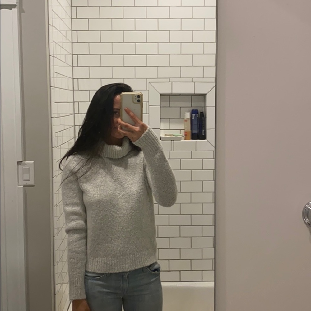 Brandy Melville Light Gray Turtleneck